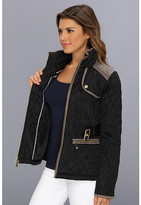 Thumbnail for your product : Vince Camuto Quilted Zip Front Belted Jacket F8021