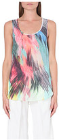 Thumbnail for your product : Warehouse Silk feather print vest Multi