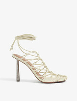 Thumbnail for your product : Fenty by Rihanna Caged In lace-up leather sandals