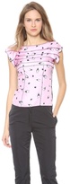 Thumbnail for your product : Nina Ricci Pleated Print Top