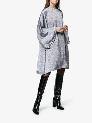 Acne Studios Printed cape dress