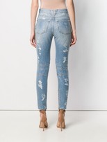 Thumbnail for your product : Balmain Crystal Embellished Jeans