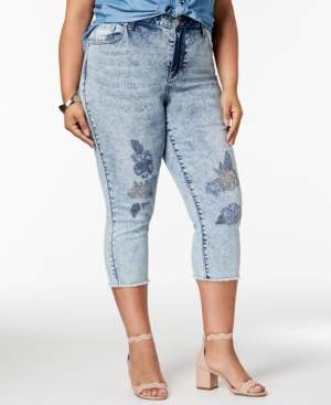 Seven7 Jeans Trendy Plus Size Embroidered Jeans