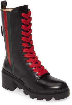 gucci combat boots