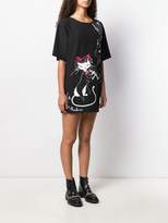 Thumbnail for your product : Moschino Boutique Piano Cat T-shirt dress
