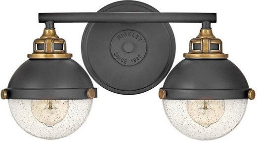 Hinkley Fletcher Vanity Light in Clear Size: 2 light