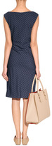 Thumbnail for your product : Ralph Lauren Black Label Navy/Cream Fine Pinstripe Wool Dress
