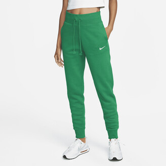 Nike Women's Sportswear Phoenix Fleece High-Waisted Jogger Pants in Green -  ShopStyle