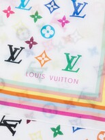 Thumbnail for your product : Louis Vuitton 2000s Pre-Owned Multicolour Logo Silk Scarf