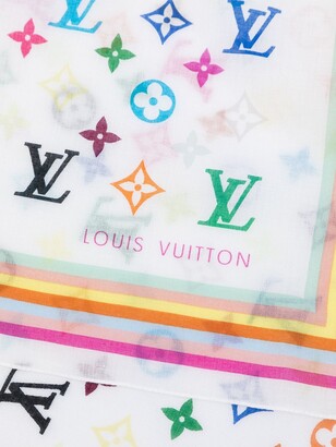 Louis Vuitton 2000s Pre-Owned Multicolour Logo Silk Scarf