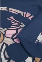 Thumbnail for your product : Tory Burch logo print scarf