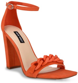 nine west orange shoes