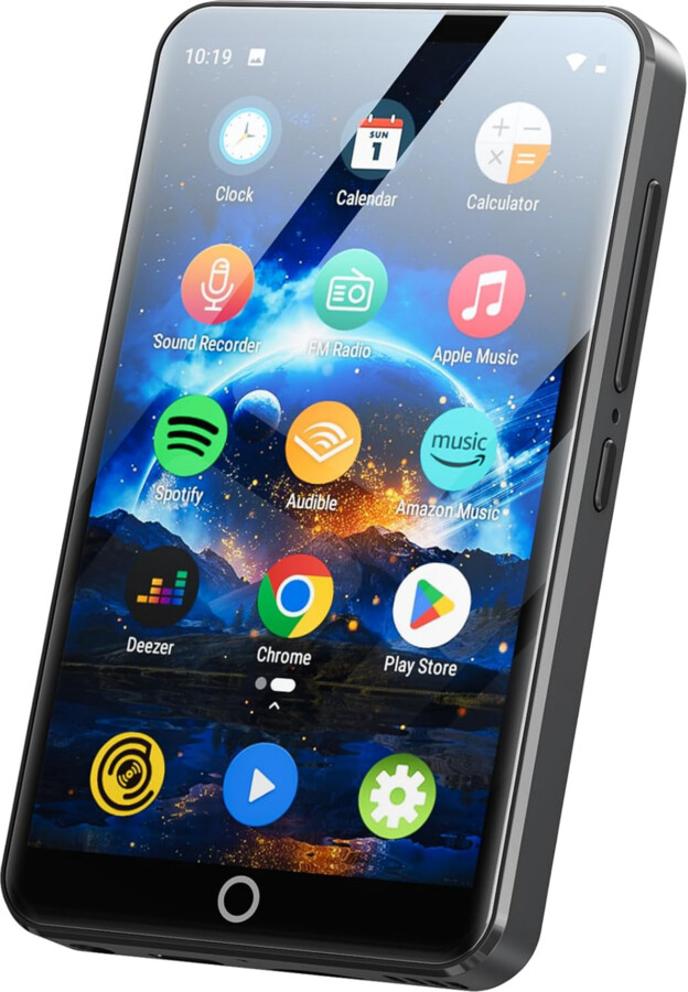 MECHEN MP3 Player with Bluetooth and WiFi，4" Touch Screen Music Player Android 9.0 MTK 8 Core，MP4 Player with Spotify，Audible，Deezer，Am