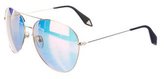 Thumbnail for your product : Victoria Beckham Reflective Aviator Sunglasses