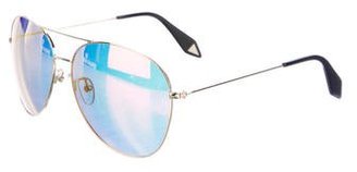 Victoria Beckham Reflective Aviator Sunglasses