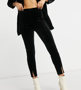 black velvet dress pants