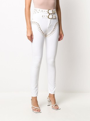 Versace Jeans Couture Embellished Skinny Jeans