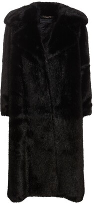 Alberta Ferretti Faux Fur Long Coat