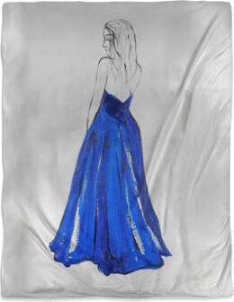 Begin Edition International Inc. Lady in Blue Duvet Cover - Illustration Home Decor Bedding