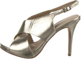 Thumbnail for your product : Diane von Furstenberg Leather Slingback Sandals
