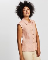 Thumbnail for your product : Marcs Sleeveless Linen Shirt