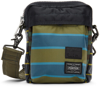Paul Smith & Khaki Porter-Yoshida & Co. Striped X Body Bag - ShopStyle