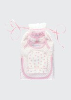 Thumbnail for your product : Rachel Riley Girl's Welcome Baby Heart-Print Footie Set, Size Newborn-12M