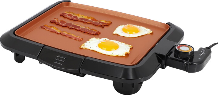 MegaChef 10.63 Inch Electric Grill with Copper Coating