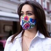 Thumbnail for your product : Angelika Jozefczyk 2 Pack Reusable Cotton Face Mask White Flowers