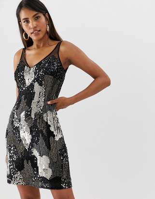 French Connection layered sequin dress