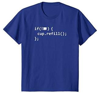 If Coffee Empty Then Refill Cup Funny IT Programmer T-Shirt
