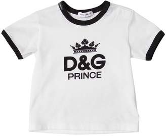 Dolce & Gabbana Prince Printed Cotton Jersey T-Shirt
