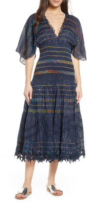 smocked cover up dress