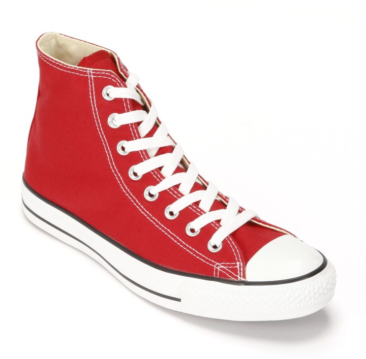 red high top sneakers womens
