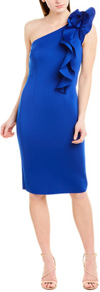 eliza j floral embroidered sheath dress