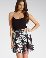 Thumbnail for your product : Lipsy Palm Print Skater Skirt