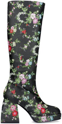 Nodaleto Floral Knee-High Boots