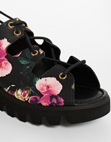 Thumbnail for your product : ASOS FLAT OUT Lace Up Flat Sandals