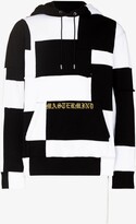 Thumbnail for your product : Mastermind Japan Logo Embroidered Patchwork Cotton Hoodie