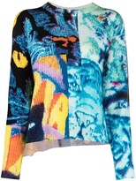 Thumbnail for your product : Krizia Graphic Print Knit Jumper