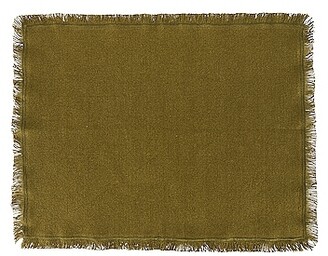 Hawkins New York Essential Set of 4 Cotton Placemats in Olive