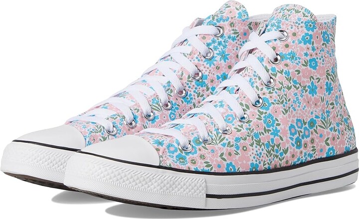 Converse Chuck Taylor All Star High-Top Sneaker Classic Shoes White/Gnarly Blue : Men's 9 - Women's 11 Medium, Canvas