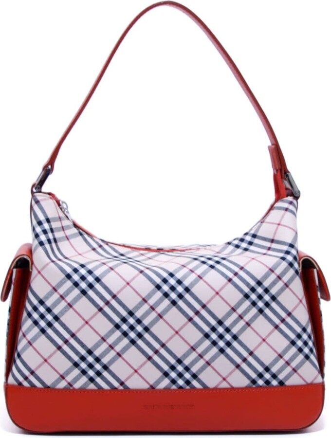 Burberry Pre-Owned Nova Check top-zip shoulder bag - ShopStyle