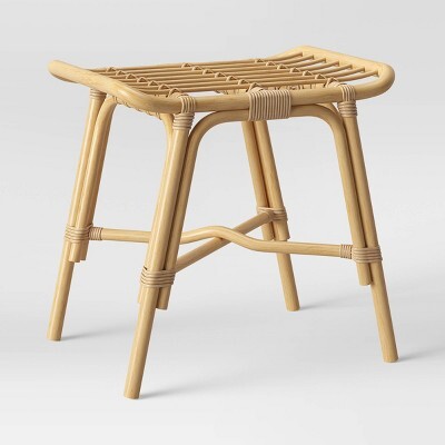 Mojave Rattan Ottoman Natural - OpalhouseTM