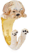 Thumbnail for your product : Visconti & Du Reau Shih Tzu Plated Enamel Dog Hug Ring, Size 8