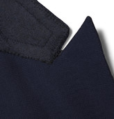 Thumbnail for your product : Huntsman Navy Slim-Fit Wool Blazer
