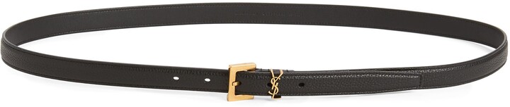 saint laurent logo belt