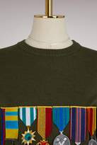 Thumbnail for your product : Stella Jean Virgin wool medal sweater