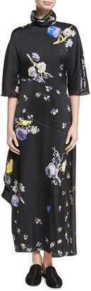 Acne Studios Dilona Floral-Print Maxi Dress
