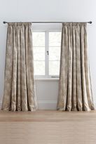 Thumbnail for your product : Next Gold Leaf Cotton Sateen Print Pencil Pleat Curtains